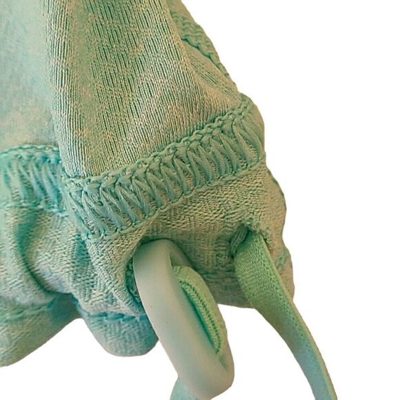 Under Armour Womens Racerback Center Back Pleat Cinched Hem Tank Top Aqua Small - Picture 4 of 7